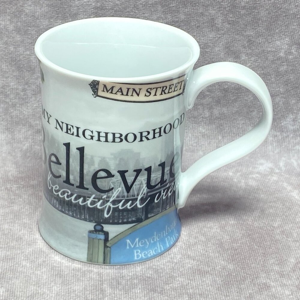 My Neighborhood Coffee Mug Bellevue, Wa Seattle Series by Rosanna Tea Cup  (B)